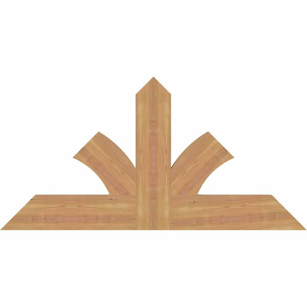 Ekena Millwork Richland Timber Gable Bracket, Western Red Cedar, 48"W x 24"H x 1 1/2"D x 5 1/2"F, 12/12 Pitch GBW048X24X0206RIC00SWR - main